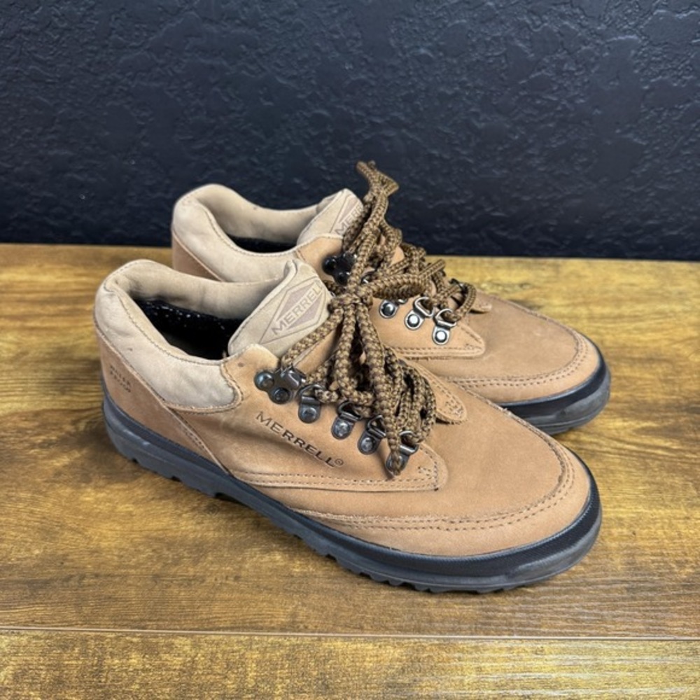Merrell Wilmington Waterproof Tan Leather‎ Hiking Shoes Women 7